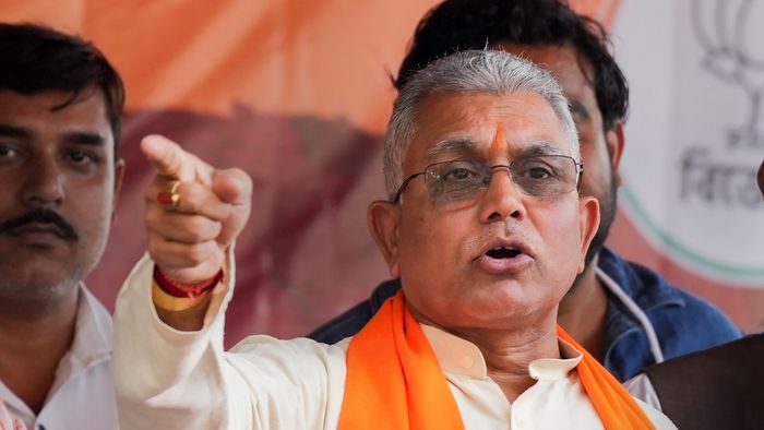 বিজেপি সাংসদ দিলীপ ঘোষ। ছবি-পিটিআই