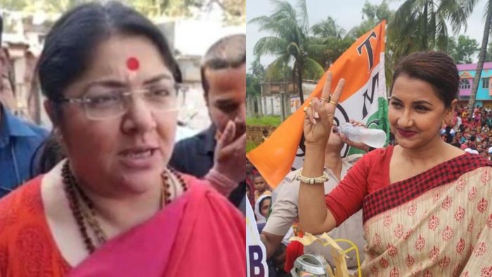 লকেট চট্টোপাধ্যায় এবং রচনা বন্দ্যোপাধ্যায়।