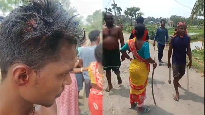 সন্দেশখালিতে অশান্তির অভিযোগ। নিজস্ব ছবি