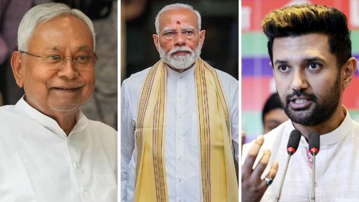 Nitish KUmar, Narendra Modi, Chirag Paswan