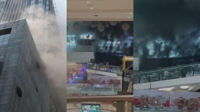 অ্যাক্রোপলিস মলে আগুন।