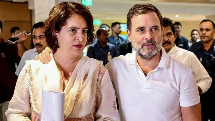 Priyanka and Rahul Gandhi