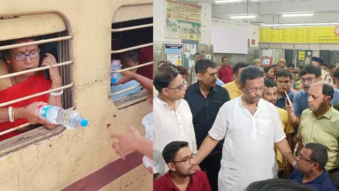 যাত্রীদর নিয়ে শিয়ালদায় ঢুকল কাঞ্চনজঙ্ঘা এক্সপ্রেস