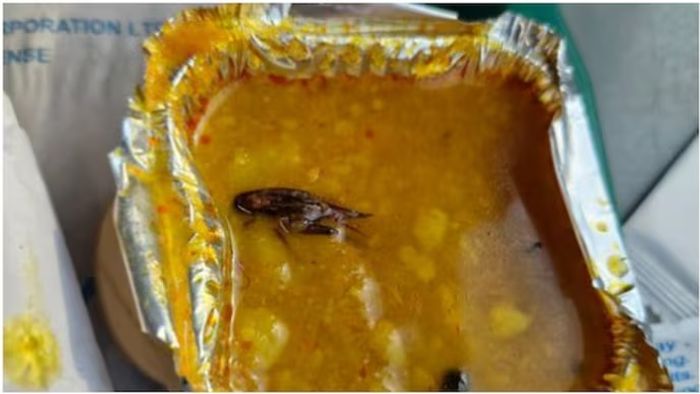 বন্দে ভারতের খাবারে আরশোলা।