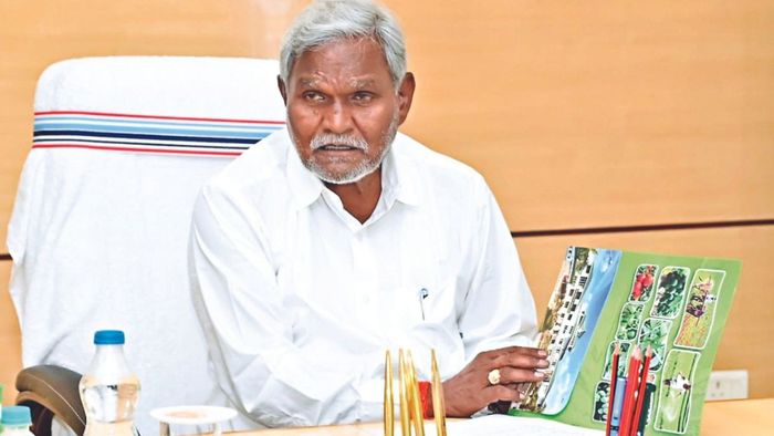 ঝাড়খণ্ডের মুখ্যমন্ত্রী চম্পাই সোরেন। ফাইল ছবি