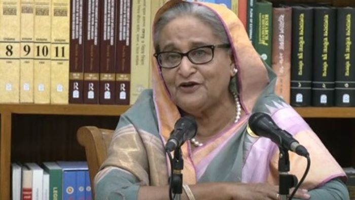 বাংলাদেশের প্রধানমন্ত্রী শেখ হাসিনা।