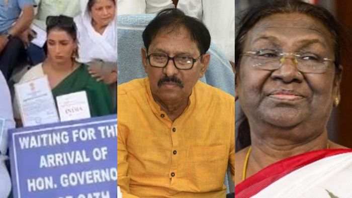 দুই তৃণমূল বিধায়কের শপথগ্রহণ অনুষ্ঠানে জটিলতা নিয়ে এ বার রাষ্ট্রপতি দ্রৌপদী মুর্মুর দ্বারস্থ হলেন বিধানসভার স্পিকার বিমান বন্দ্যোপাধ্যায়।