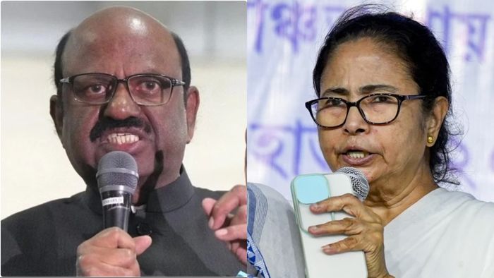 মমতা বন্দ্যোপাধ্য়ায় ও সিভি আনন্দ বোস। কোলাজ