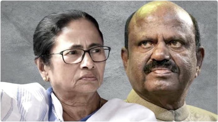 মুখ্যমন্ত্রী মমতা বন্দ্যোপাধ্যায়-সিভি আনন্দ বোস