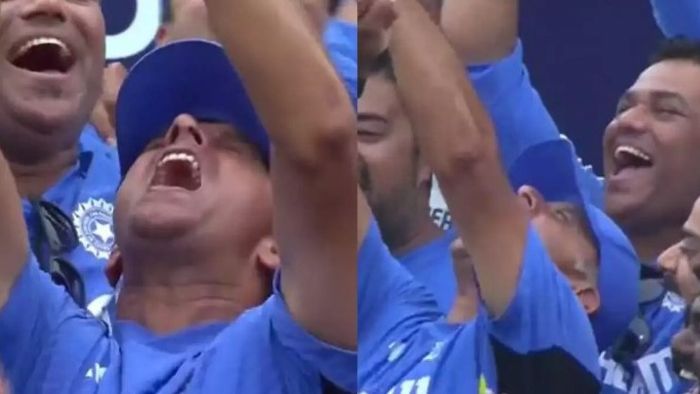 Rahul Dravid Celebration T20 World Cup