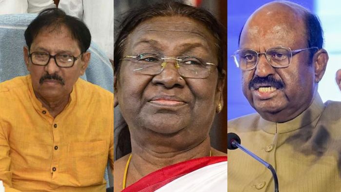 স্পিকার বিমান বন্দ্যোপাধ্যায়- রাষ্ট্রপতি দ্রৌপদী মুর্মু-রাজ্যপাল সিভি আনন্দ বোস