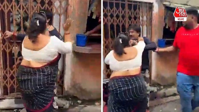 চড় মারার সেই মুহূর্ত।