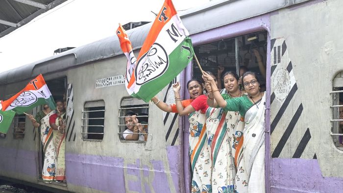 তৃণমূল সমর্থকরা। সংগৃহীত ছবি