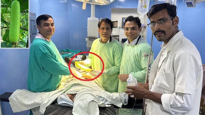 Doctors remove bottle gourd