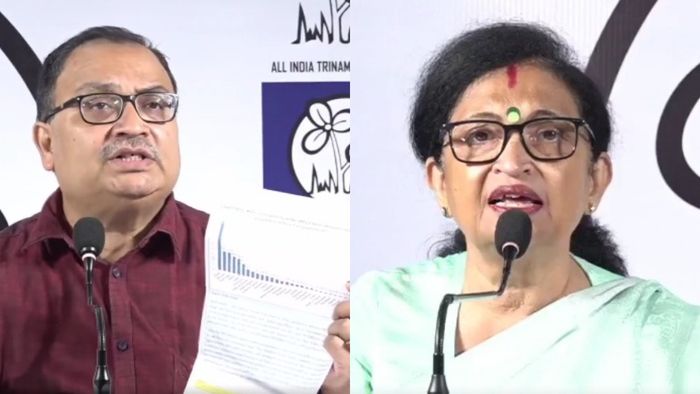 কুণাল ঘোষ এবং চন্দ্রিমা ভট্টাচার্য।