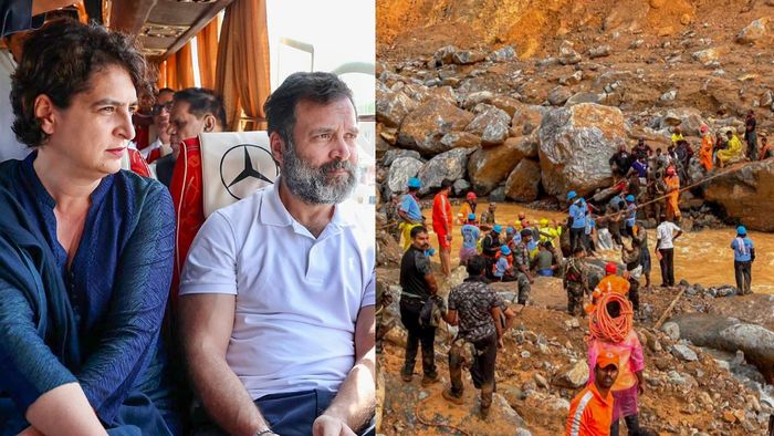 কেরলের ওয়েনাডে প্রবল বৃষ্টিপাতের ফলে সৃষ্ট বিশাল ভূমিধস ব্যাপক ধ্বংসযজ্ঞের সৃষ্টি করেছে