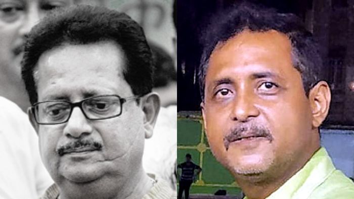 প্রয়াত বিজেপি নেতা সজল ঘোষের বাবা প্রদীপ ঘোষ। কোলাজ