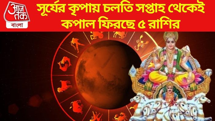 সূর্যের কৃপায় চলতি সপ্তাহ থেকেই কপাল ফিরছে ৫ রাশির