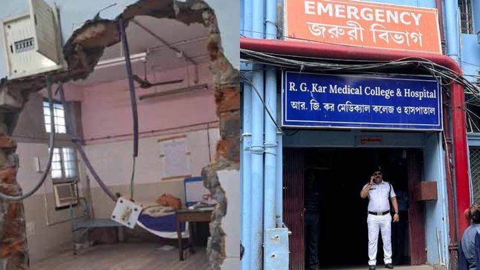 ধর্ষণ-খুনের ঘটনার সেমিনার হলের উল্টো দিকের ঘরটিতে মেরামতের কাজ করতে ভাঙা হয়