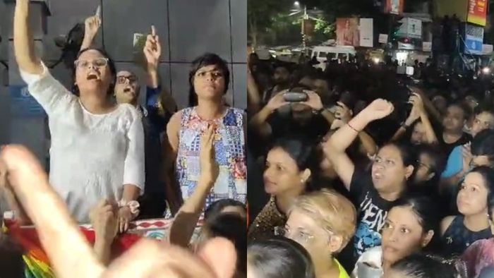 নির্ধারিত সময়ের আগেই 'রাত দখল' করতে কলকাতার রাস্তায় মেয়েরা, প্রতিবাদের ঢেউ জেলায় জেলায়