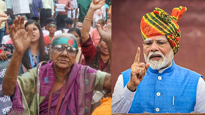 লালকেল্লা থেকে বাংলাদেশকে বার্তা মোদীর