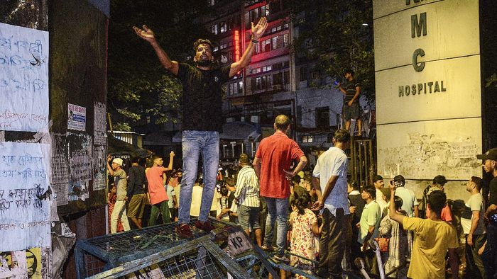আরজি কর হাসপাতালে ভাঙচুর। ফাইল ছবি