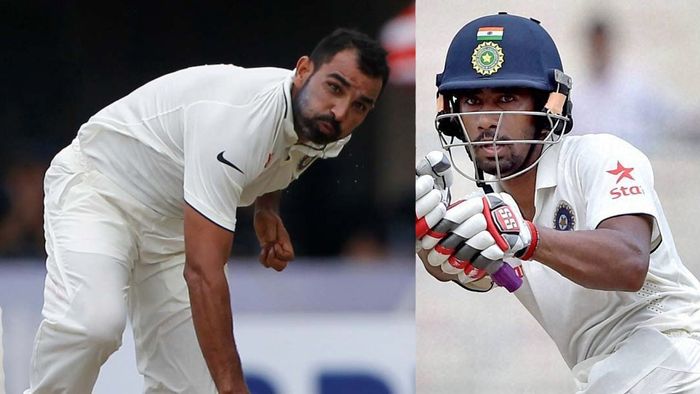 mohammed shami and wriddhiman saha