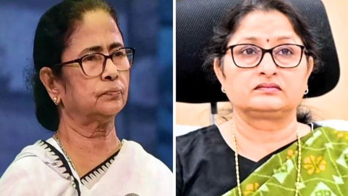 মমতা বন্দ্যোপাধ্যায় ও অন্নপূর্ণা দেবী।