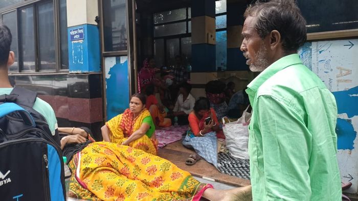 কর্মবিরতির জেরে বিপাকে রোগীরা। নিজস্ব ছবি