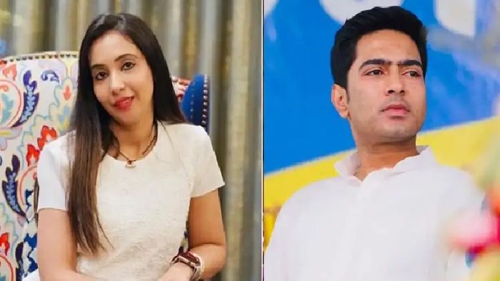 অভিষেক ও তাঁর স্ত্রী রুজিরা। কোলাজ