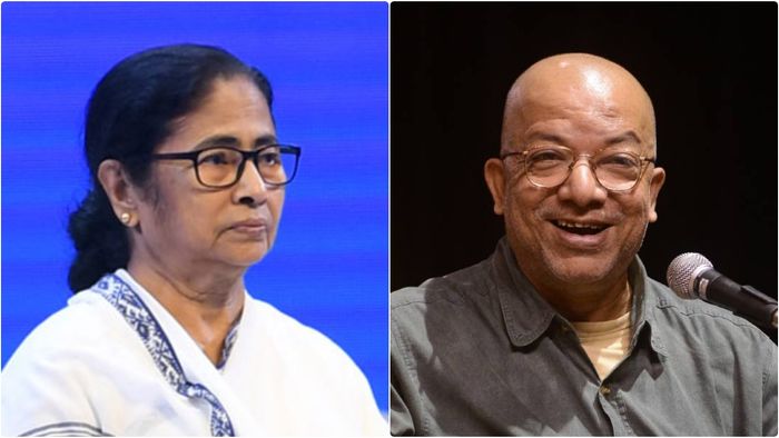 কবীর সুমন ও মমতা বন্দ্যোপাধ্যায়। কোলাজ