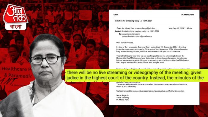 Mamata Banerjee Sent mail