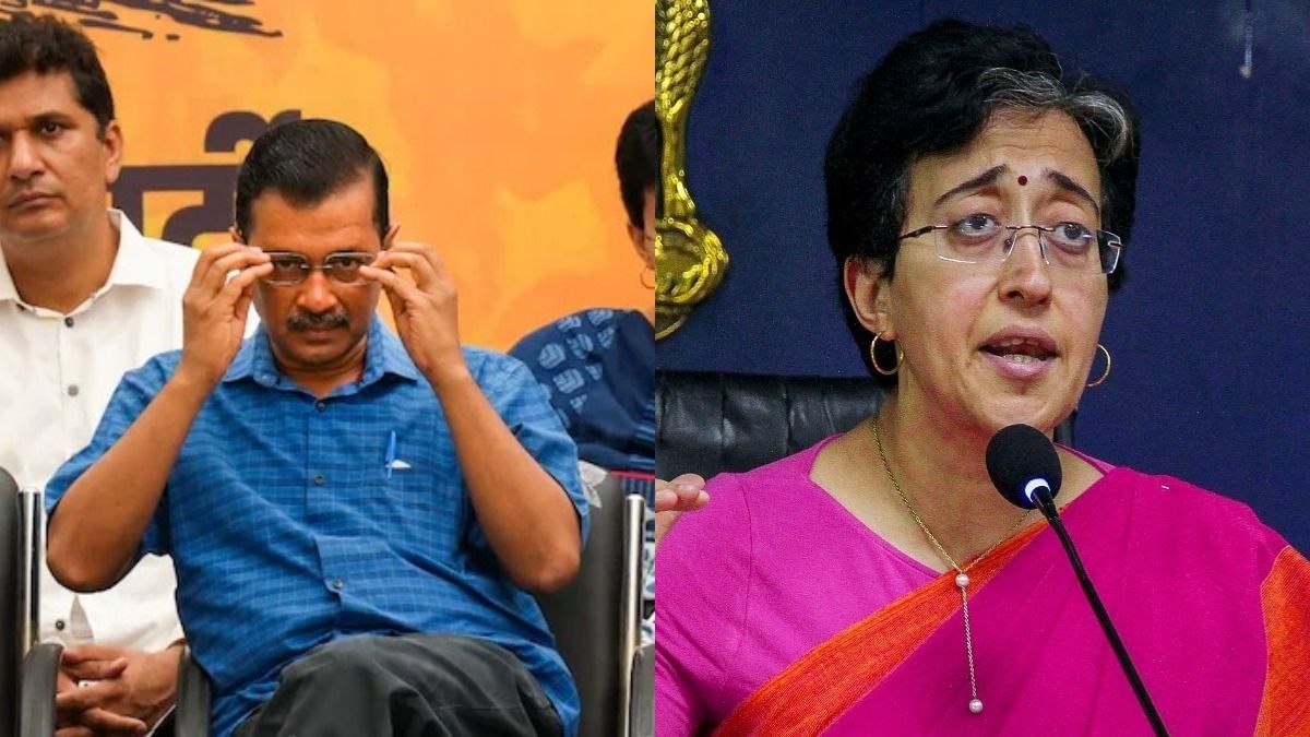 অরবিন্দ কেজরিওয়াল ও অতিশী।