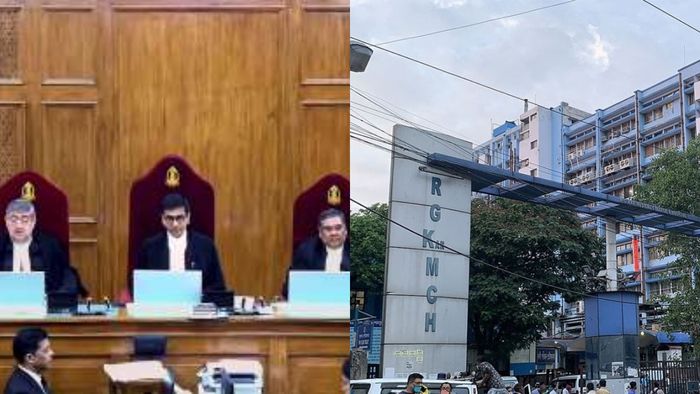 সুপ্রিম কোর্টে আরজি কর কাণ্ডের শুনানি। কোলাজ