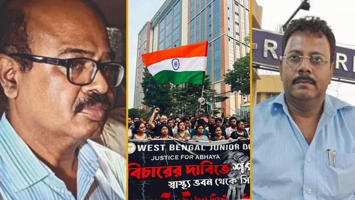 অভিজিৎ মণ্ডল ও সন্দীপ ঘোষ। (ফাইল ছবি)