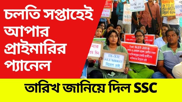 আপার প্রাইমারির প্যানেলের তারিখ জানাল SSC।