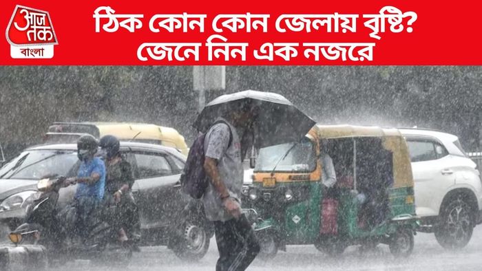 বৃষ্টি কোন কোন জেলায় জেনে নিন...