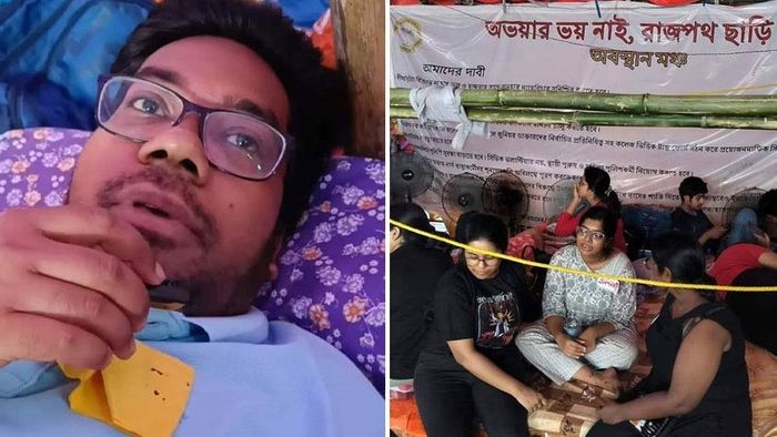 ধর্মতলায় চলছে ডাক্তারদের অনশন।-সংগৃহীত ছবি