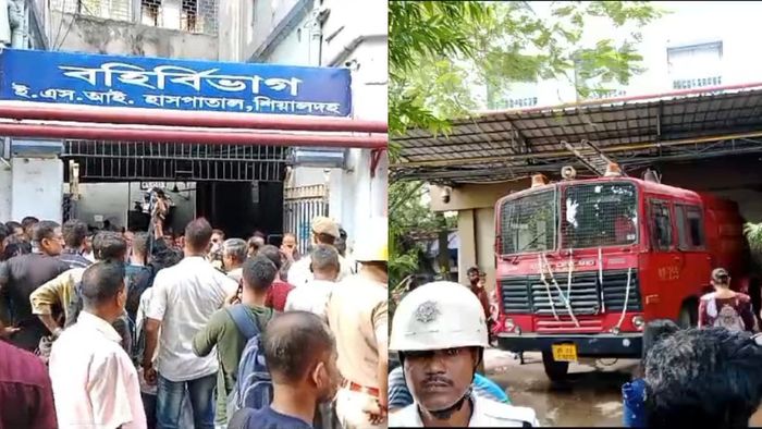 শিয়ালদা ইএসআই-তে শুক্রবার ভোরে আগুন লাগে।