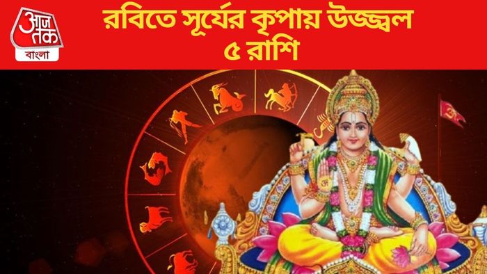 রবিতে সূর্যের কৃপায় উজ্জ্বল ৫ রাশি
