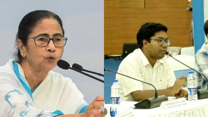 মমতা বন্দ্যোপাধ্যায় ও অনিকেত মাহাতো।