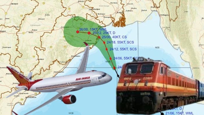 সাগর থেকে আর সাড়ে ৩০০ কিমি দূরে দানা, সন্ধের পরেই ট্রেন-বিমান বন্ধ