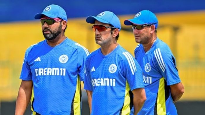 Rohit Sharma, Gautam Gambhir, Ajit Agarkar