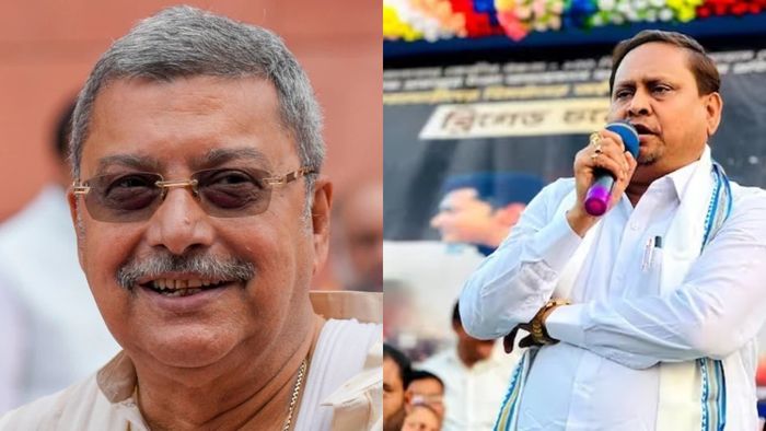 কল্যাণ বন্দ্যোপাধ্যায় ও হুমায়ুন কবীর।