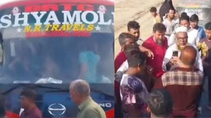 আগরতলা-কলকাতা বাসে হামলা বাংলাদেশে, যাত্রীদের প্রাণনাশের হুমকি