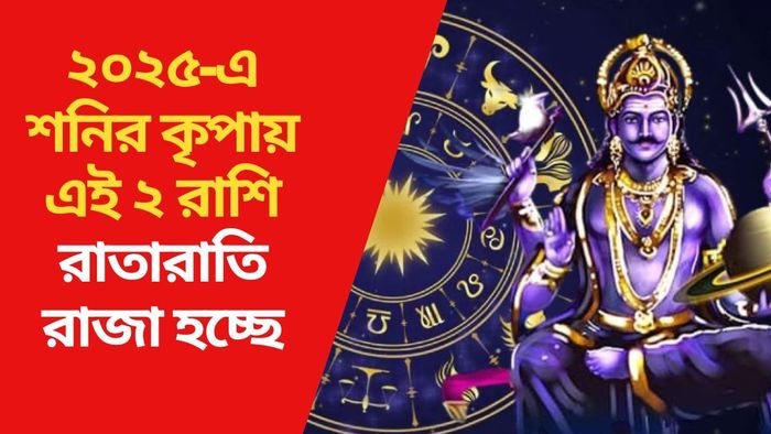 ২০২৫-এ শনির কৃপায় এই ২ রাশি রাতারাতি রাজা হচ্ছে