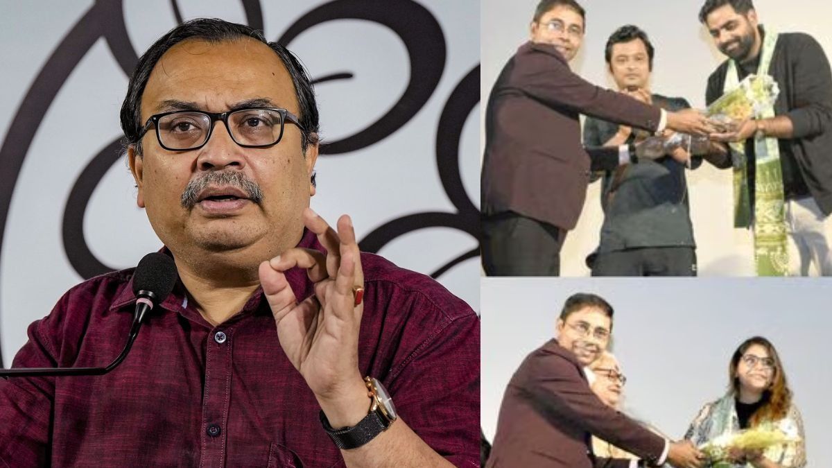 'দুর্গোৎসব খারাপ, ফিল্মোৎসব ভাল!', নন্দনে কিঞ্জল-সুদীপ্তার সংবর্ধনায় কুণাল-তোপ