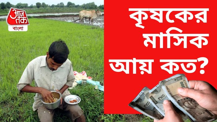 কৃষকদের গড় মাসিক আয় কত টাকা?
