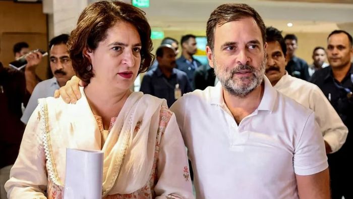 রাহুল গান্ধী ও প্রিয়াঙ্কা গান্ধী