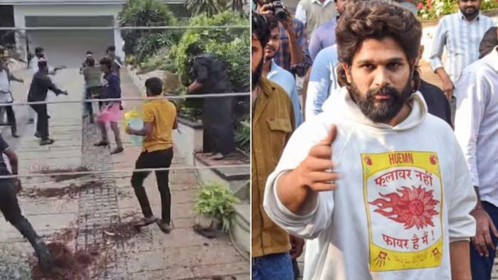 অল্লু অর্জুনের বাড়িতে ভাঙচুর